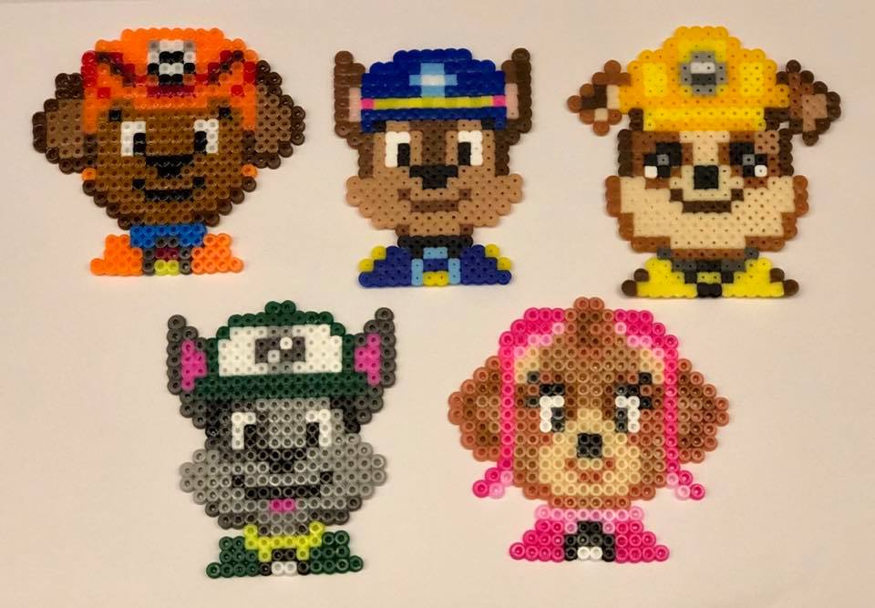 Paw Patrol Meltums Iron On Beads Chase Childrens Art & Craft Toy 550 Beads 